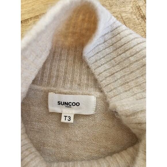 Garmentory Suncoo Pull Privat Wool Alpaca Blend Sweater Women's L Beige EUC - Picture 4 of 10